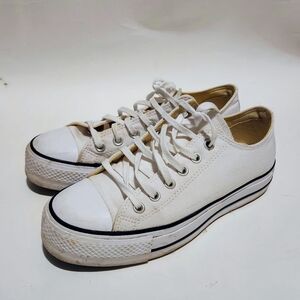 Converse White Canvas Sneakers